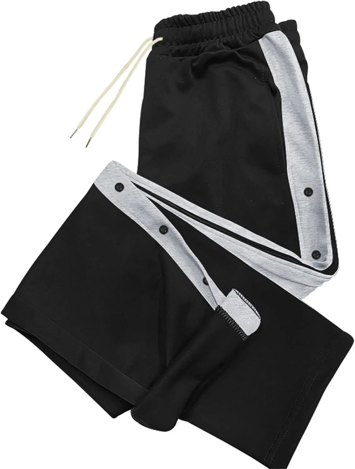 Men's Fleece Lined Sweatpants High Comfort Straight Leg Casual Pants Sherpa Lined Sweatpants Fleece Work Pants Men
