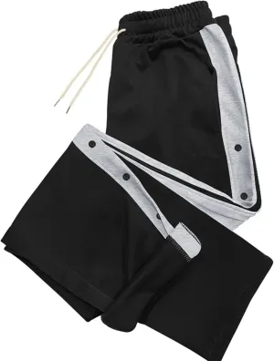 Men's Fleece Lined Sweatpants High Comfort Straight Leg Casual Pants Sherpa Lined Sweatpants Fleece Work Pants Men