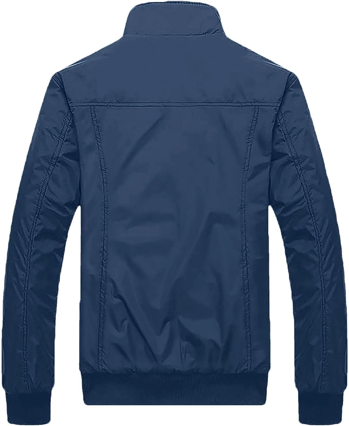 Men's Lightweight Softshell Coat Outerwear Zipper Windbreaker Flight Bomber Jacket Fall Jackets for Men