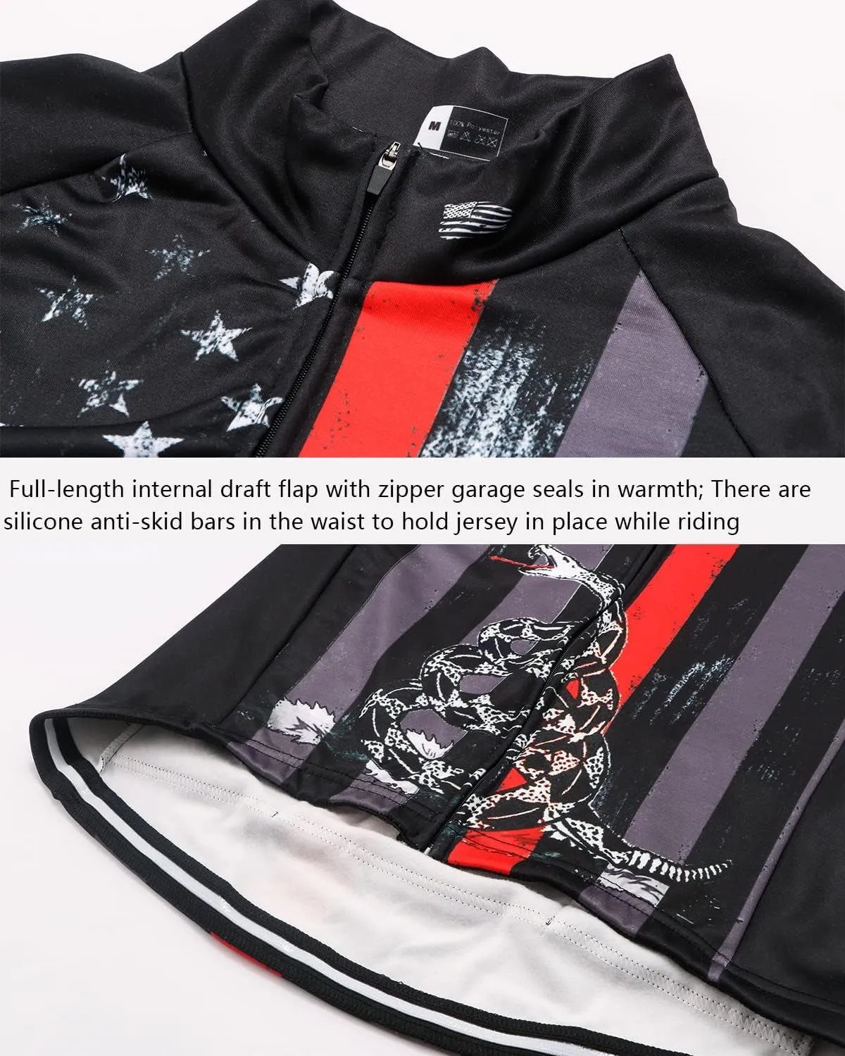 Men's Long Sleeve Cycling Mountain Bike Jackets Long Pants Set Bib Suit