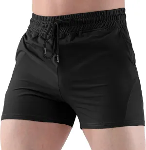 Mens Shorts Athletic Quick Dry 3 Inch Running Shorts Gym Jogging Shorts Moisture Wicking Elastic Waist with Pocket M-3XL