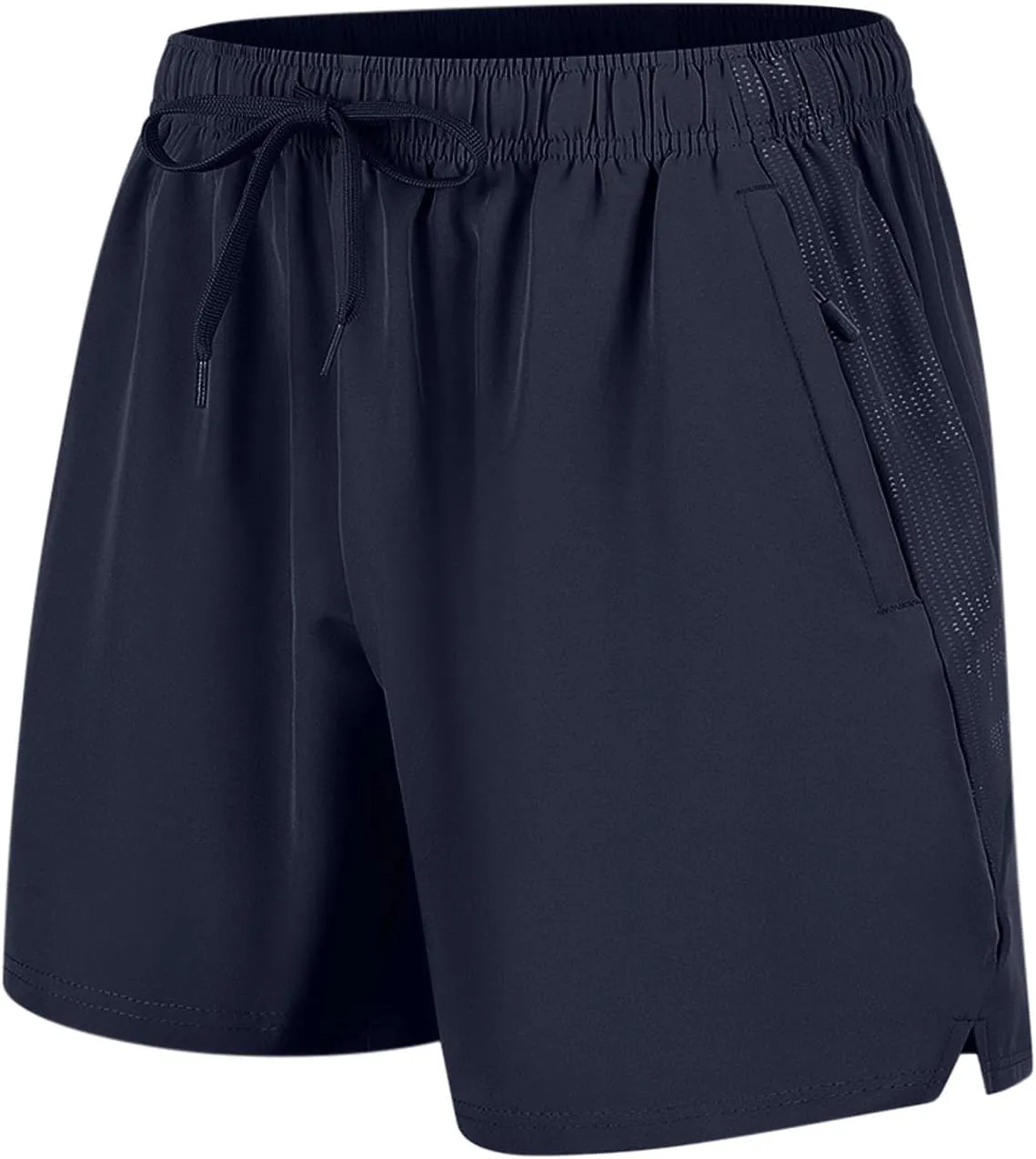 Mens Shorts with Zipper Pockets Quick Dry Gym Athletic Workout Running Elastic Drawstring Active Wear Big and Tall 2025