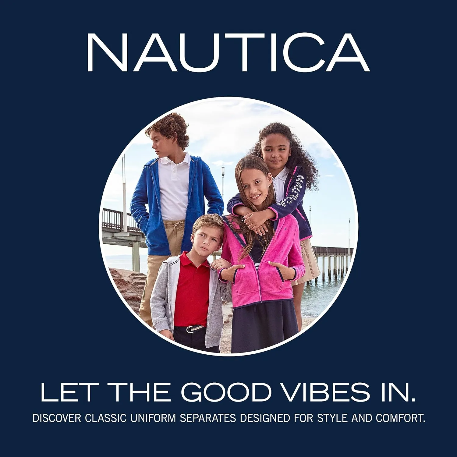 Nautica Boys' School Uniform Performance Short