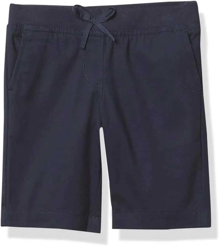 Nautica Girls' School Uniform Bermuda Shorts, Pull-on Fit, Stretchy Material, Functional Pockets