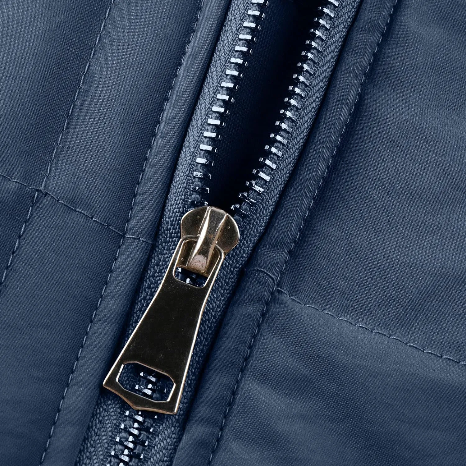 Quilted Jackets for Women Zip Up Plus Size Long Sleeve Coat Lightweight Puffer Jackets Loose Fit Winter Warm Outwear