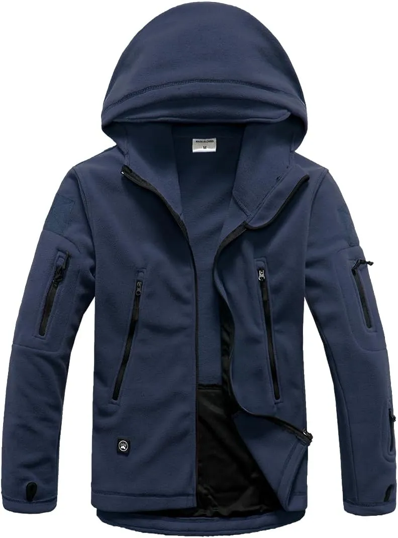 ReFire Gear Men's Warm Military Tactical Sport Fleece Hoodie Jacket