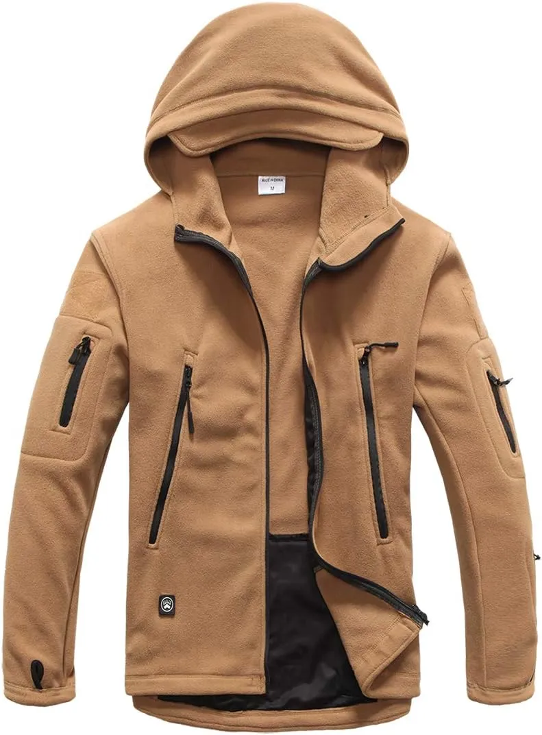 ReFire Gear Men's Warm Military Tactical Sport Fleece Hoodie Jacket