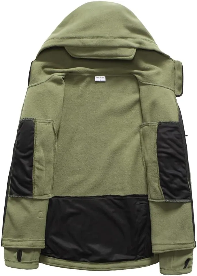 ReFire Gear Men's Warm Military Tactical Sport Fleece Hoodie Jacket