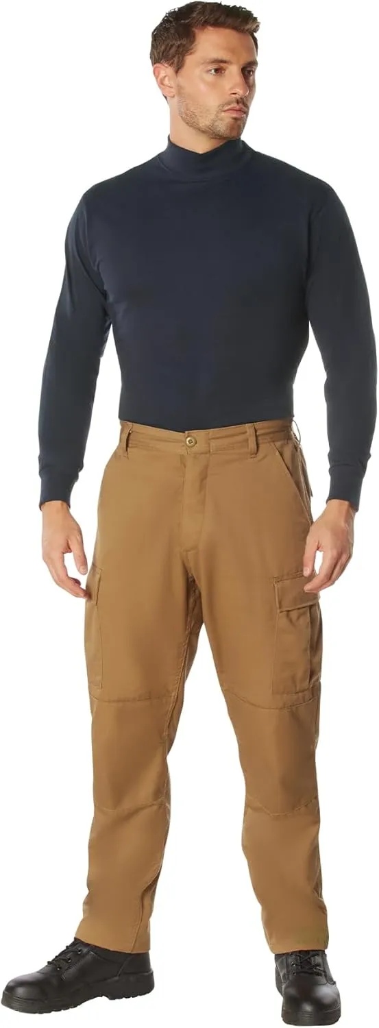 Rothco Mock Turtleneck Long Sleeve Mock Turtleneck Basic Solid Pullover Undershirt