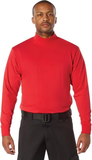 Rothco Mock Turtleneck Long Sleeve Mock Turtleneck Basic Solid Pullover Undershirt