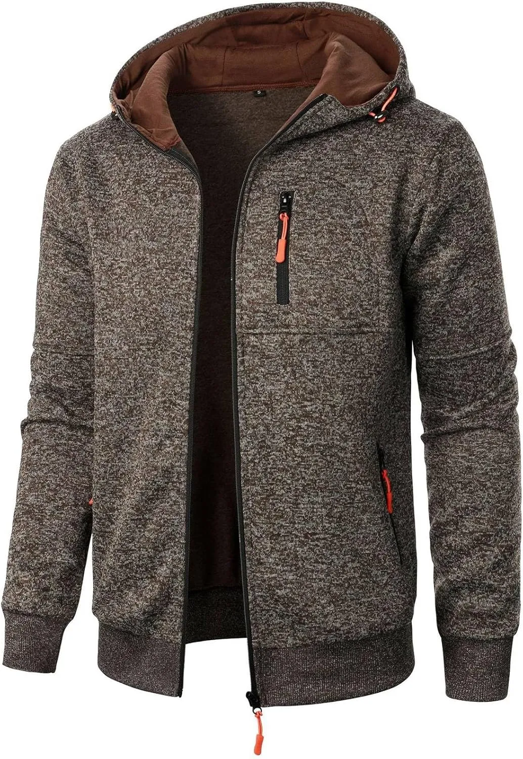 RTTUIOP Men'S Fashion Hoodies & Sweatshirts Warm Winter Jackets Zip Up Long Sleeve Casual Plain Lightweight Work Jackets