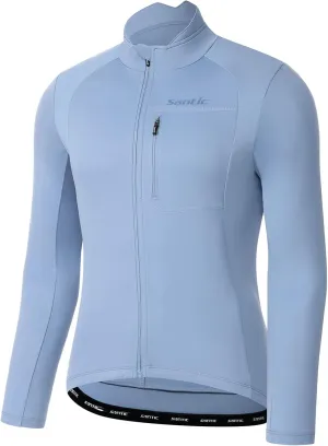Santic Men's Cycling Bike Winter Jackets Windproof Fleece Thermal Warm UP Running Bike Bicycle Jacket Breathable Windbreaker