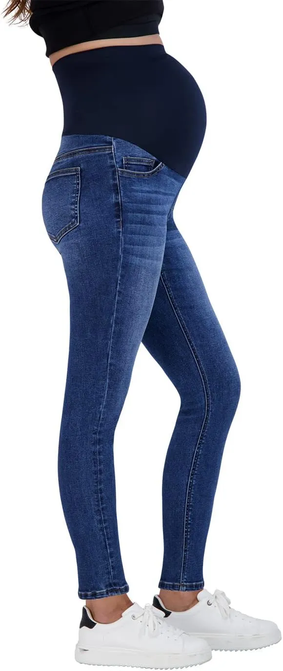 Savi Parker Women’s Maternity Jeans Over The Belly - Pregnancy Clothes for All Seasons, Maternity Pants