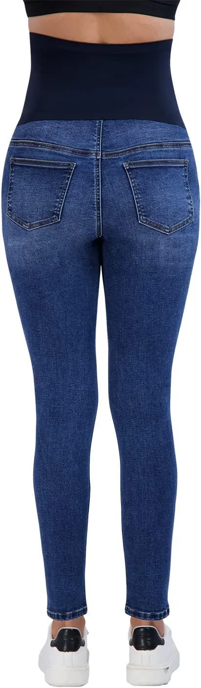 Savi Parker Women’s Maternity Jeans Over The Belly - Pregnancy Clothes for All Seasons, Maternity Pants