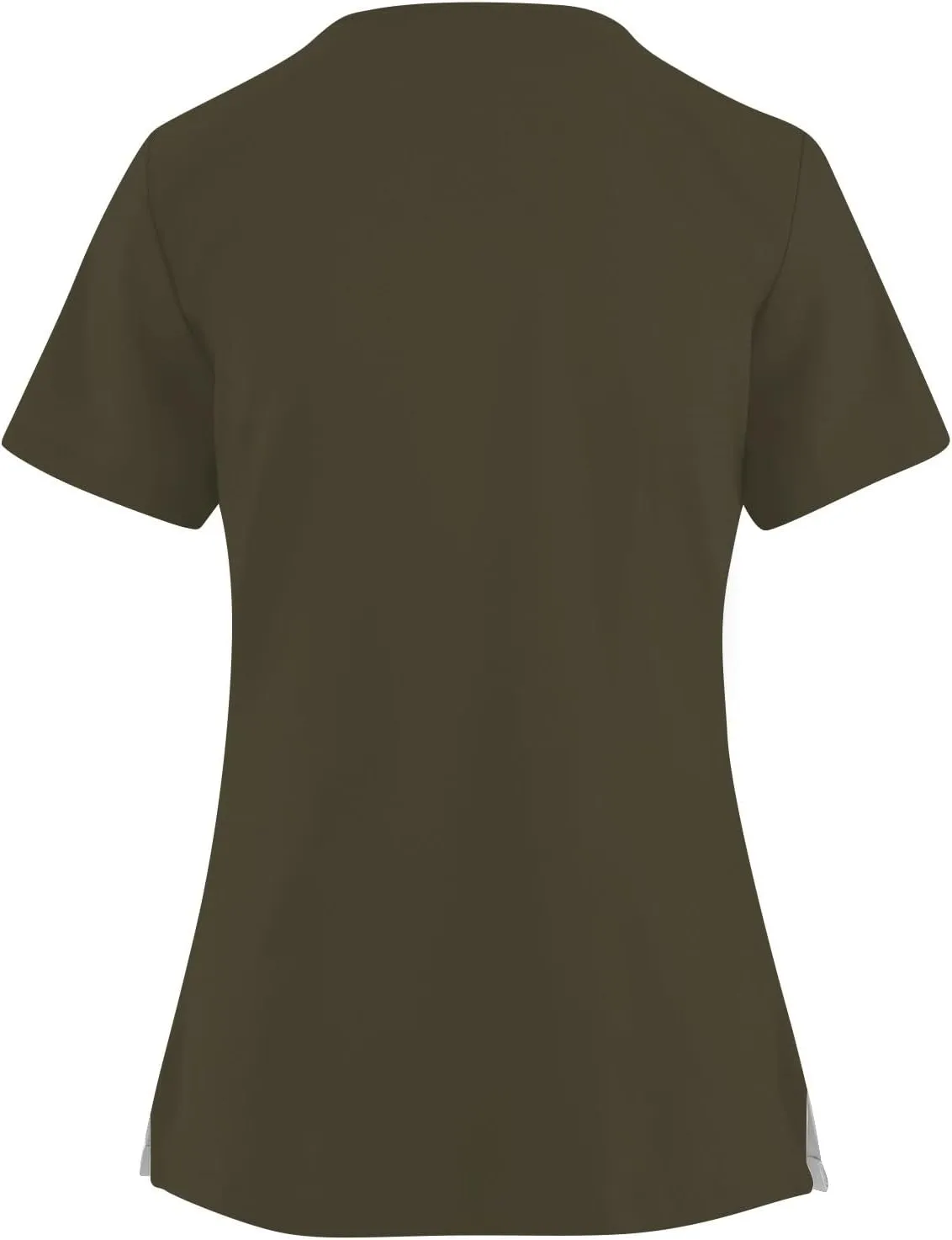 Scrubs for Women Criss Cross V Neck Short Sleeve Working Uniforms Print Blouses Loose T Shirts with 4 Pockets