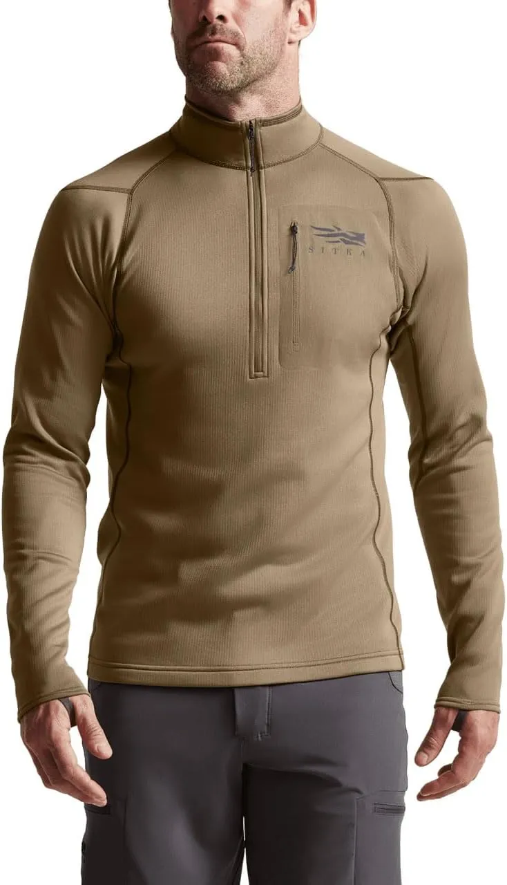SITKA Gear Men's Core Midweight Zip-t Long Sleeve Hunting Shirt
