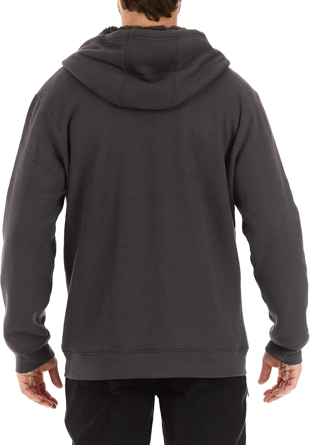 Smith's Workwear Men's Sherpa-Bonded Thermal Knit Hooded Jacket