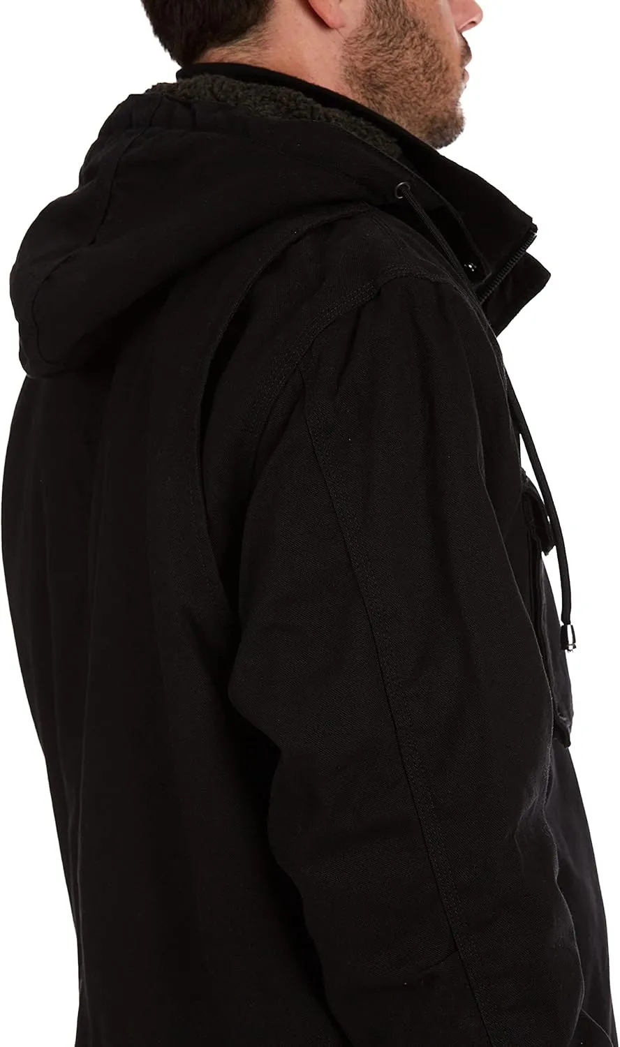 Smith's Workwear Men's Sherpa-Lined Duck Work Jacket