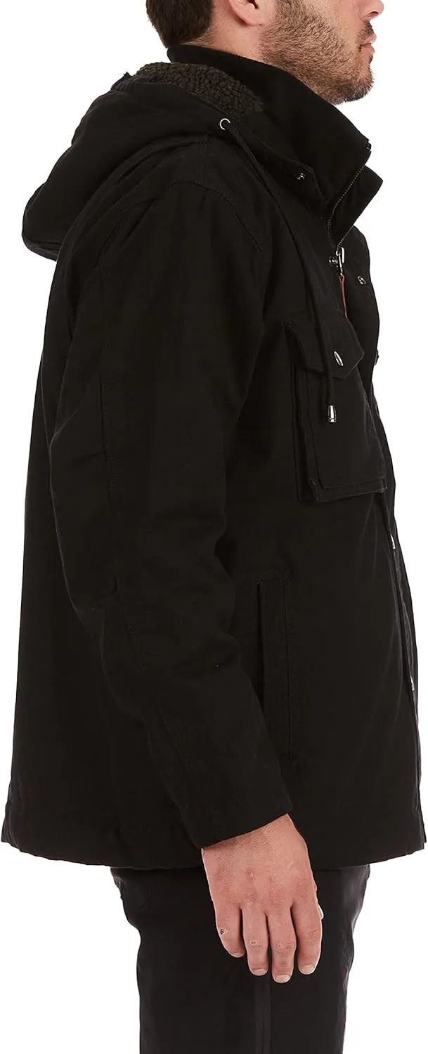 Smith's Workwear Men's Sherpa-Lined Duck Work Jacket