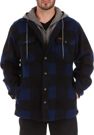 Smith's Workwear Men's Sherpa Lined Microfleece Shirt Jacket