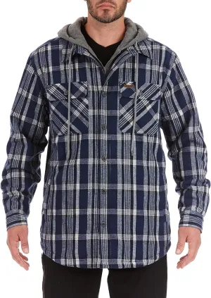 Smith's Workwear Men's Sherpa Lined Microfleece Shirt Jacket