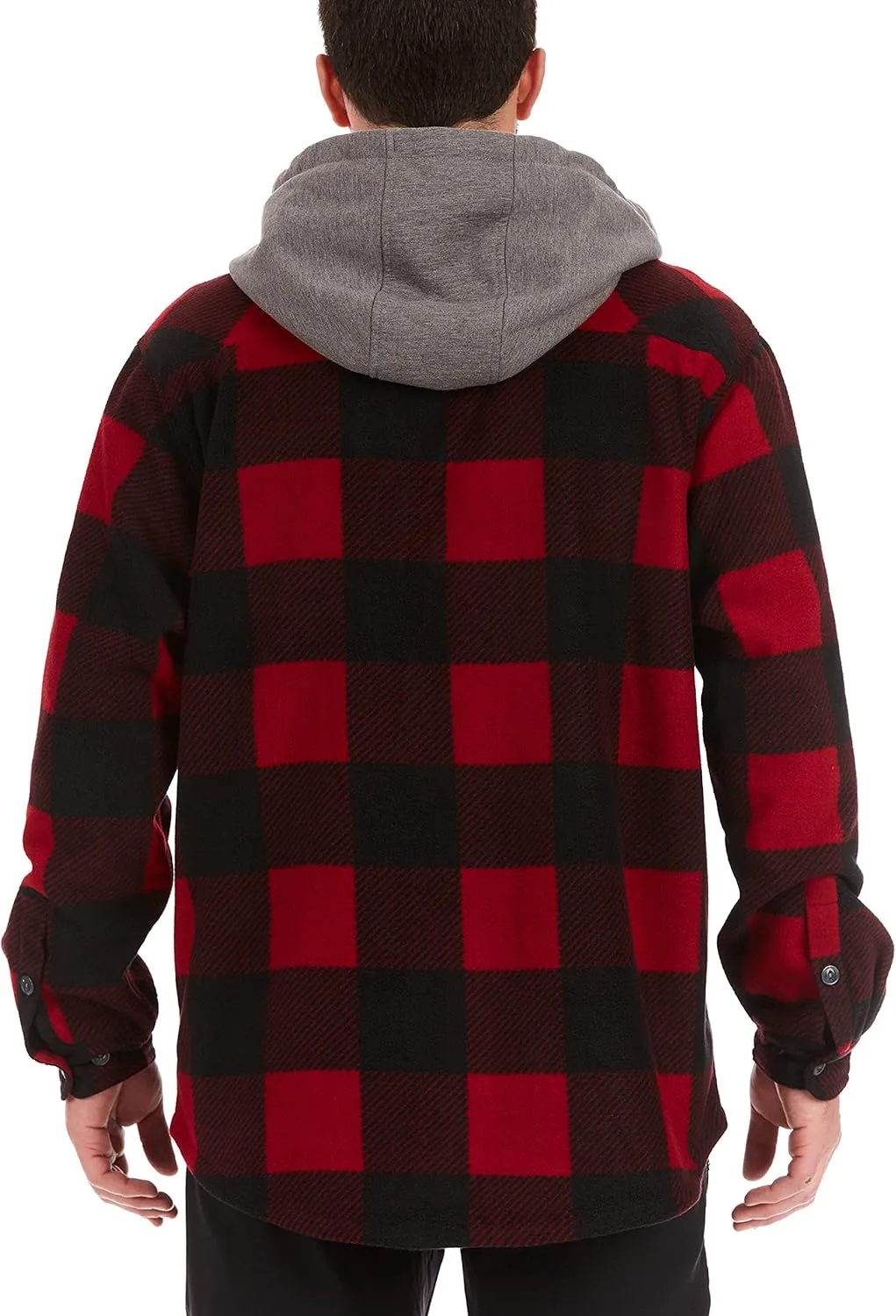 Smith's Workwear Men's Sherpa Lined Microfleece Shirt Jacket