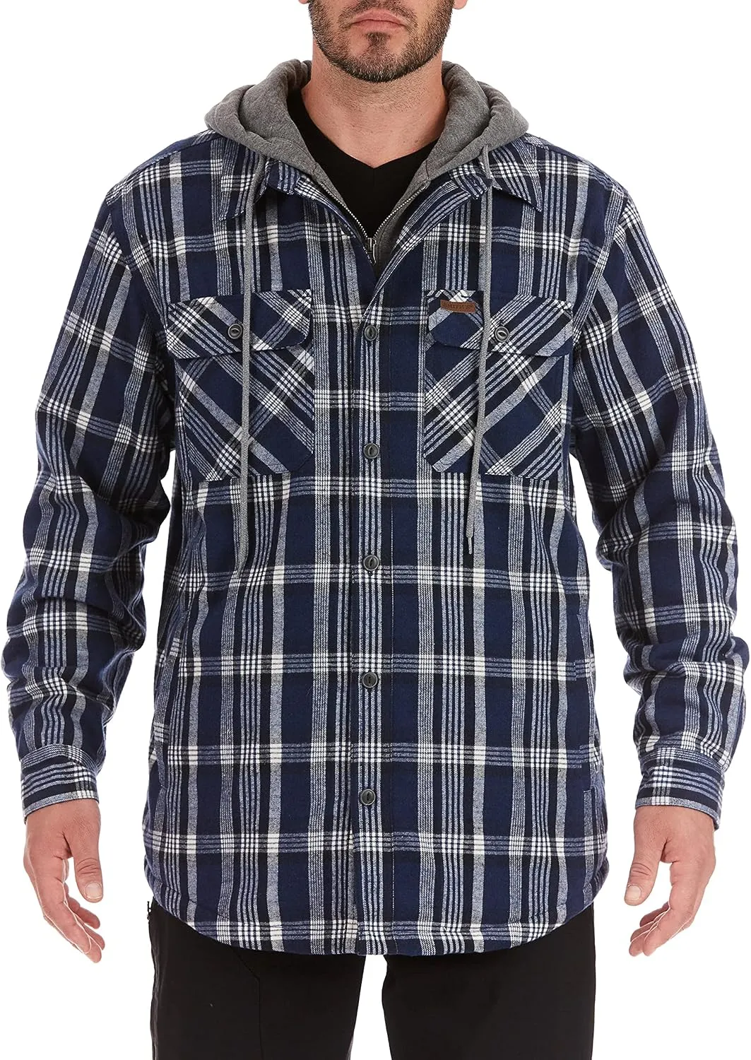 Smith's Workwear Men's Sherpa Lined Microfleece Shirt Jacket