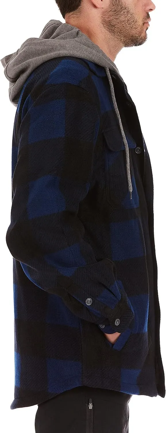 Smith's Workwear Men's Sherpa Lined Microfleece Shirt Jacket