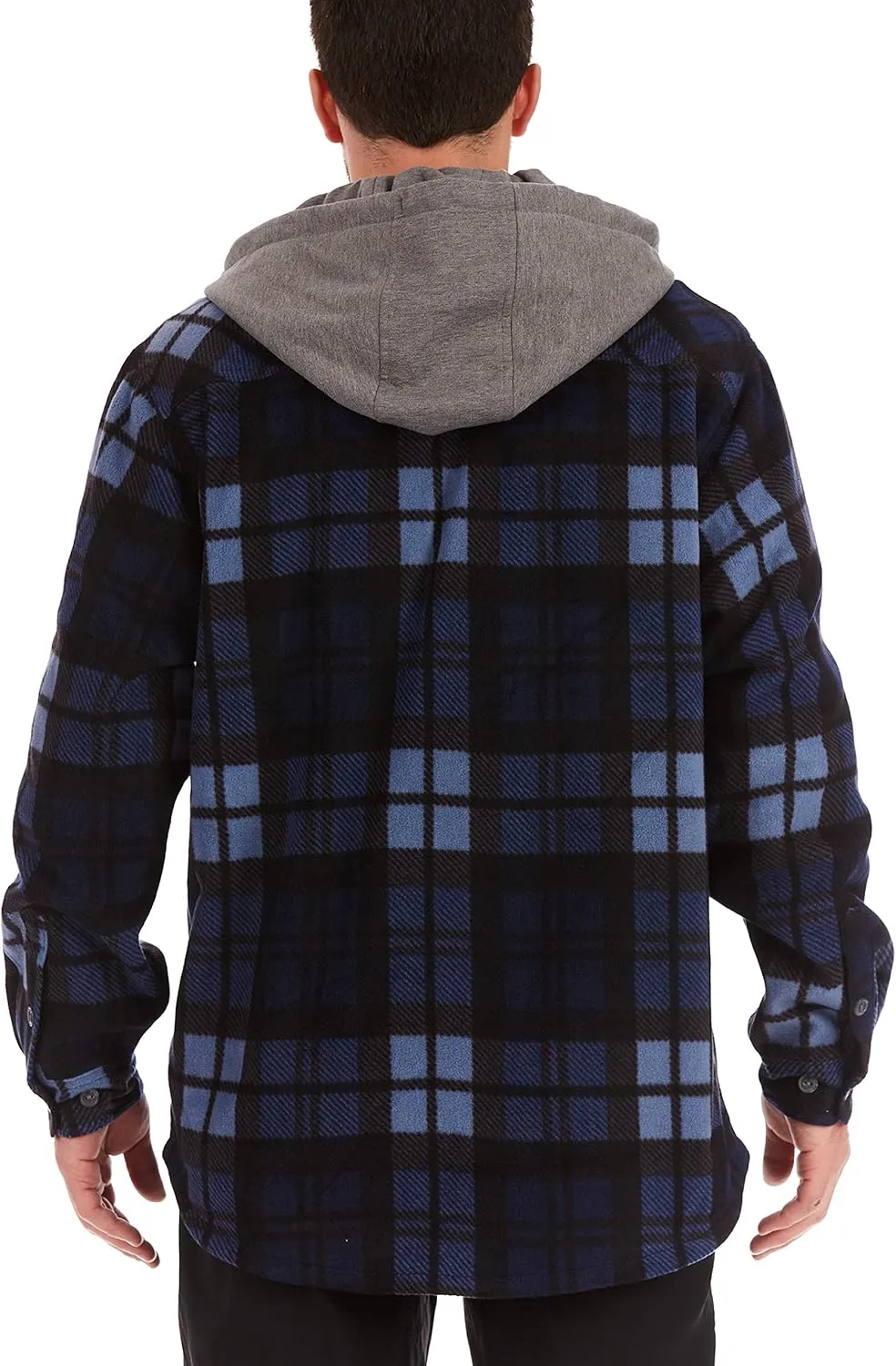 Smith's Workwear Men's Sherpa Lined Microfleece Shirt Jacket