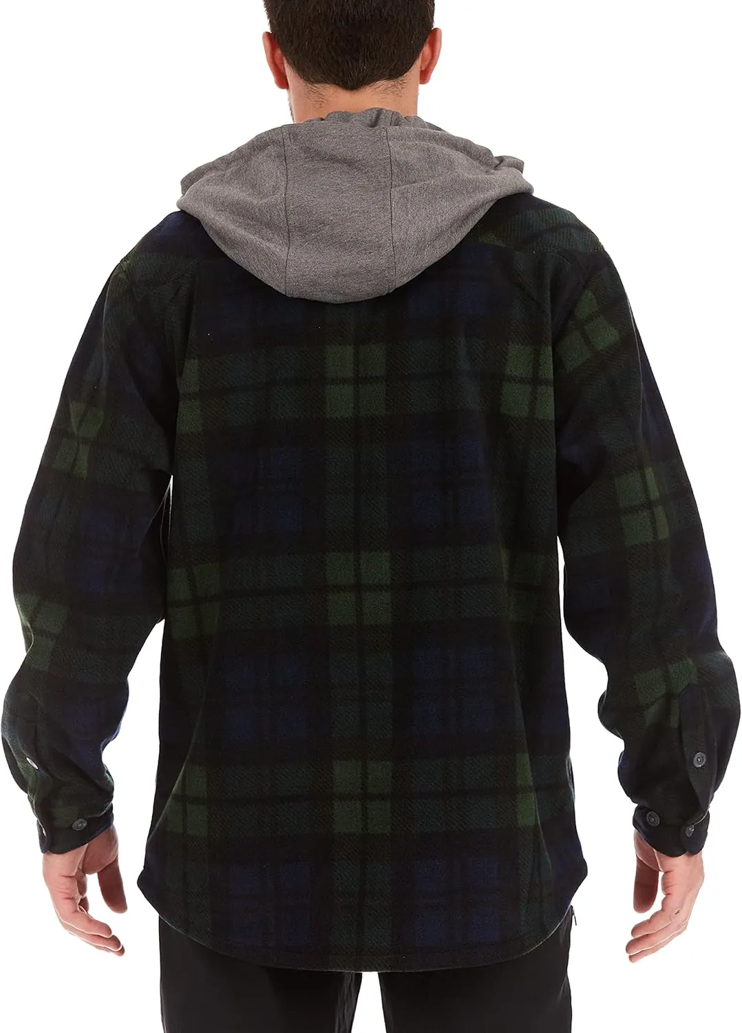 Smith's Workwear Men's Sherpa Lined Microfleece Shirt Jacket