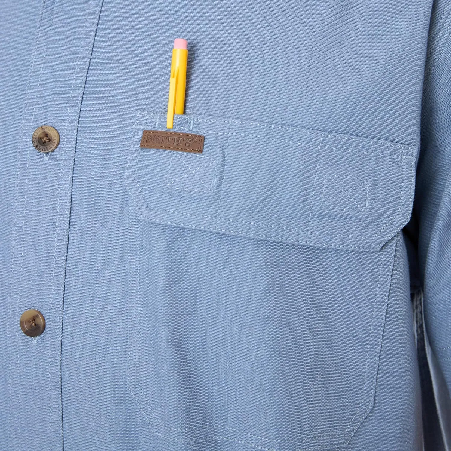 Smith's Workwear Men's Stretch Full-Swing Work Shirt