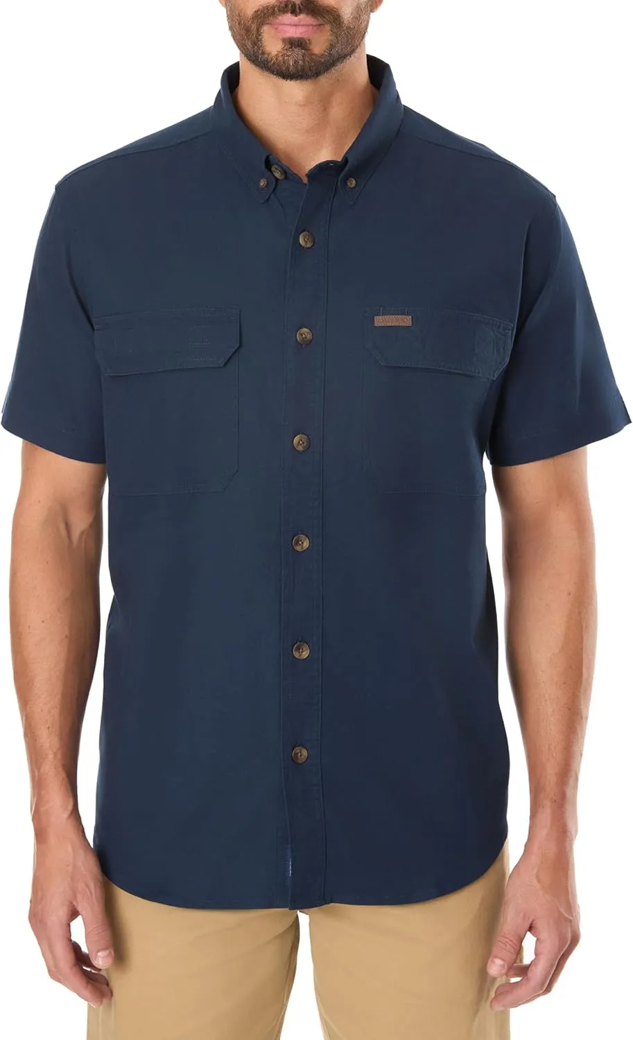Smith's Workwear Men's Stretch Full-Swing Work Shirt