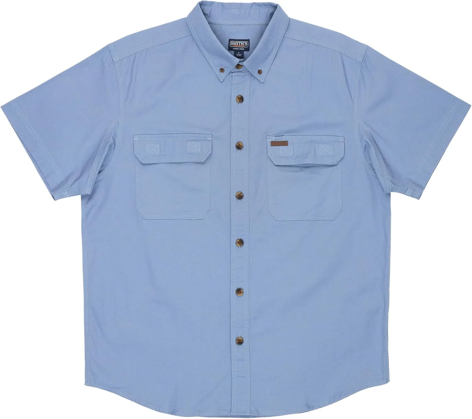Smith's Workwear Men's Stretch Full-Swing Work Shirt