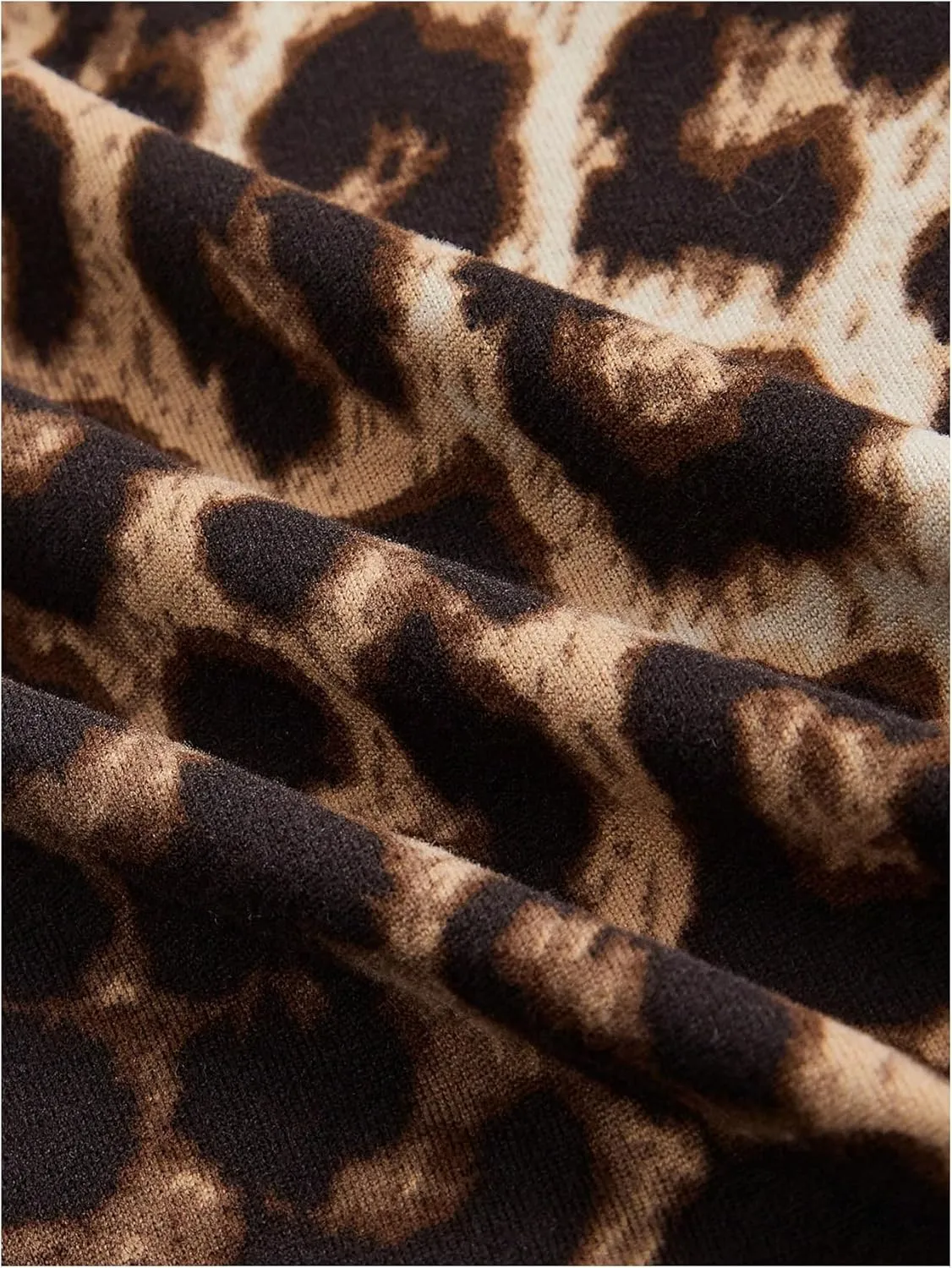 SweatyRocks Women's Plus Size Leopard Print Ruched Halter Bodycon Mini Dresses Clubwear