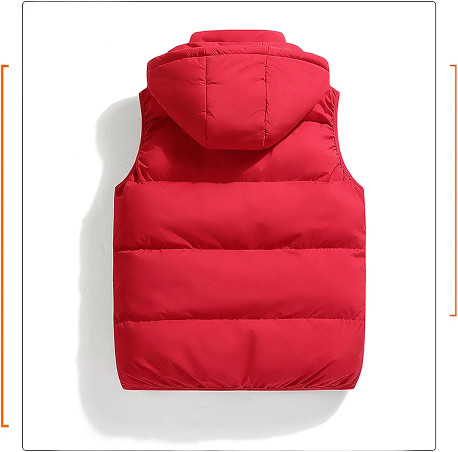Thatrich Mens Winter Vest Sleeveless Puffer Jackets Hooded Casual Vests Oversized Warm Outdoor Coat Padded Puffy Casual Gilet