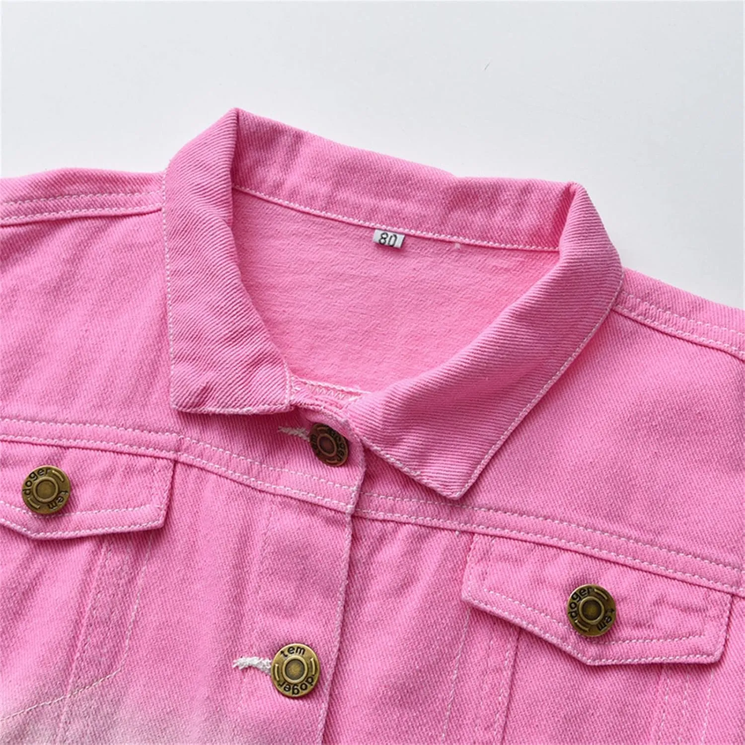 Toddler Baby Boy Girls Denim Jacket Button Down Jeans Girl Boy Coat Cowboy Outwear Casual Outwear