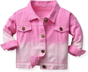 Toddler Baby Boy Girls Denim Jacket Button Down Jeans Girl Boy Coat Cowboy Outwear Casual Outwear