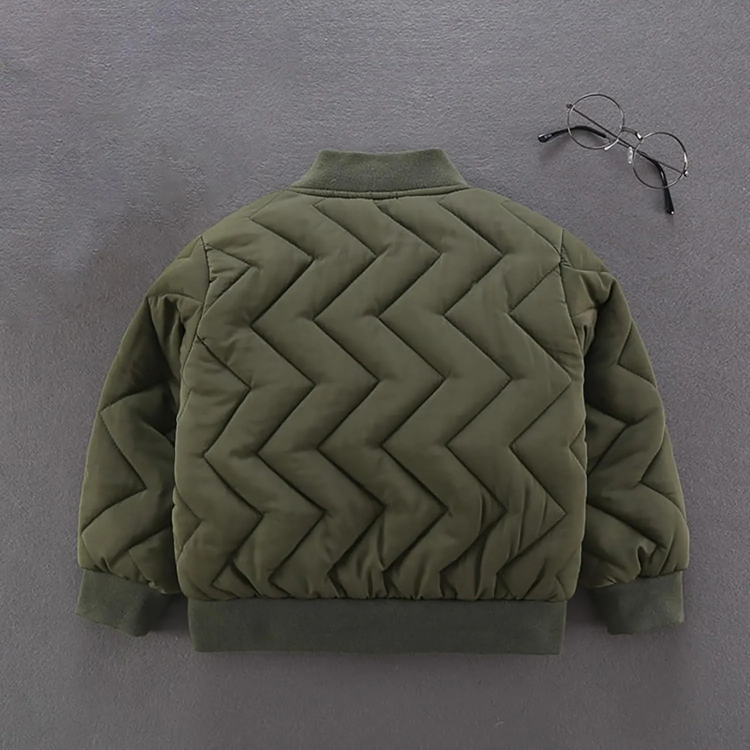 Toddler Baby Boys Winter Thick Coat Puffer Down Jacket Kids Baseball Jacket Varsit𝐲 Coat 𝐁omber Zip up Jacket