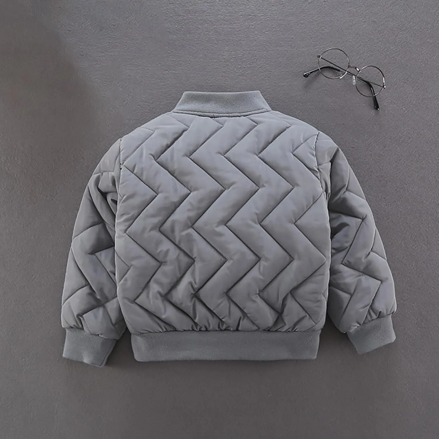 Toddler Baby Boys Winter Thick Coat Puffer Down Jacket Kids Baseball Jacket Varsit𝐲 Coat 𝐁omber Zip up Jacket