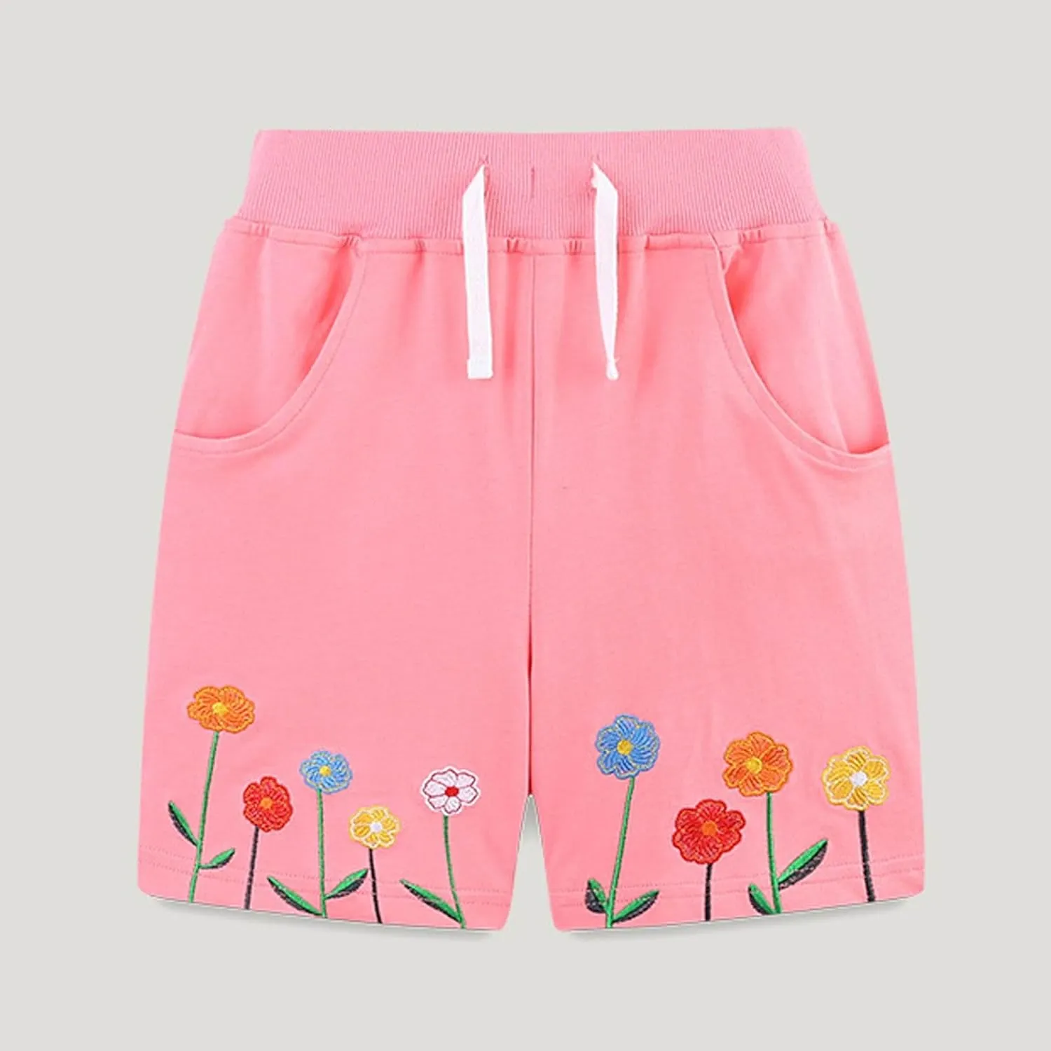 Toddler Baby Girls Cute Animal Printed Summer Shorts Kids Comfort Cotton Elastic Waist Shorts for Boys 2-8 Years
