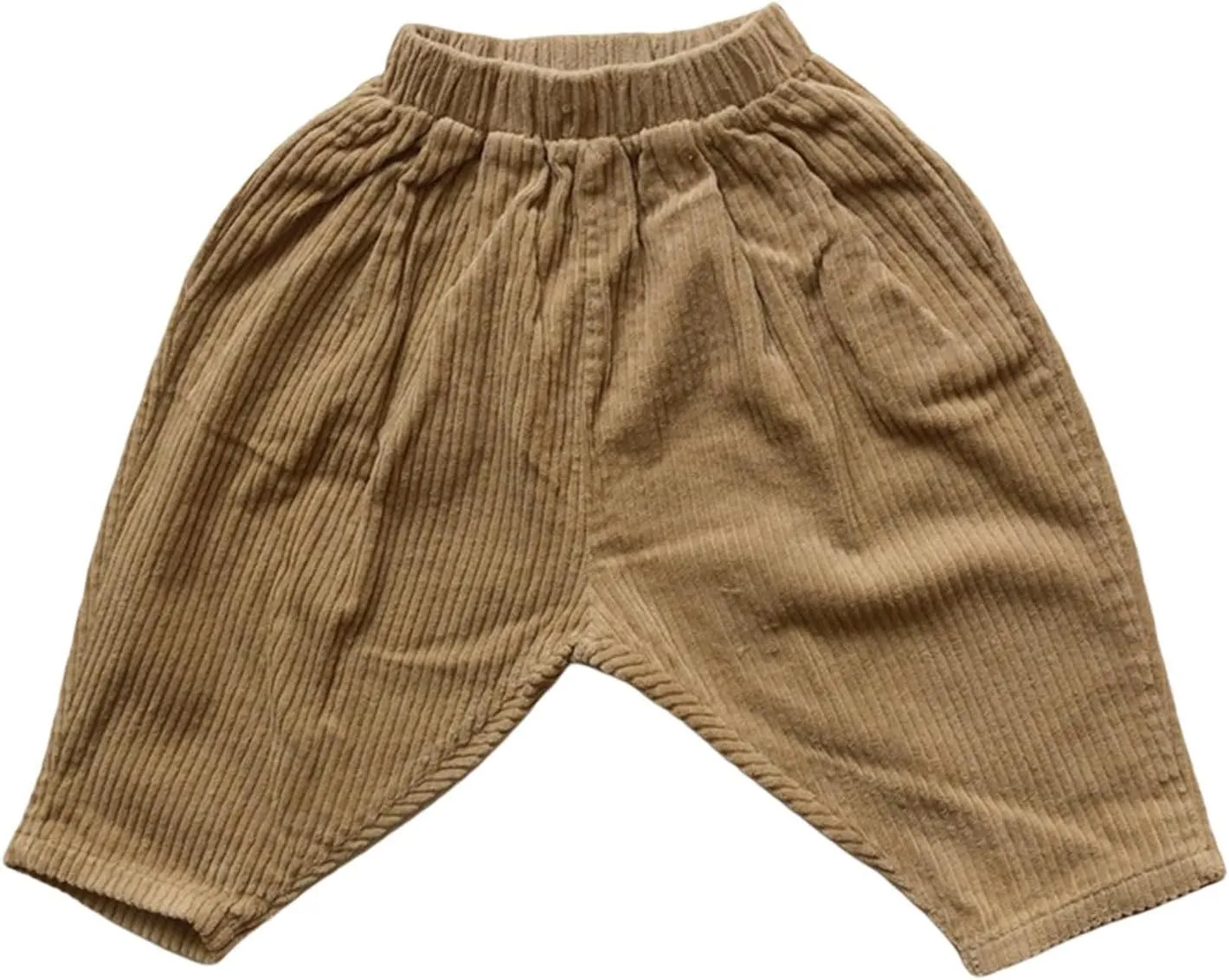 Toddler Boys Girls Corduroy Pants Pull On Trousers Plain Elastic Waist Sweatpants Baby Solid Casual Fall Clothes Girl