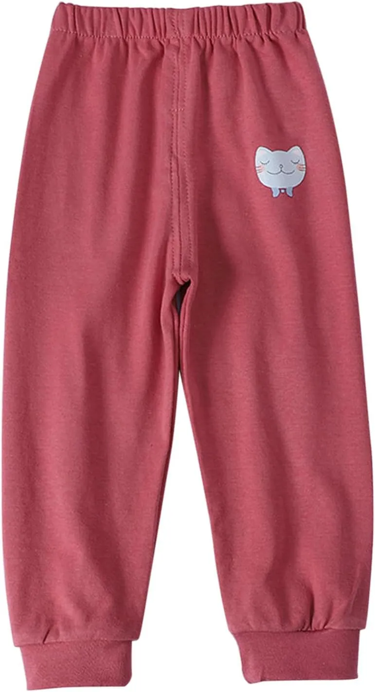 Toddler Boys Girls Cute Animals Excavator Print Sweatpants Aesthetic Elastic Waist Kids Trendy Causal Joggers