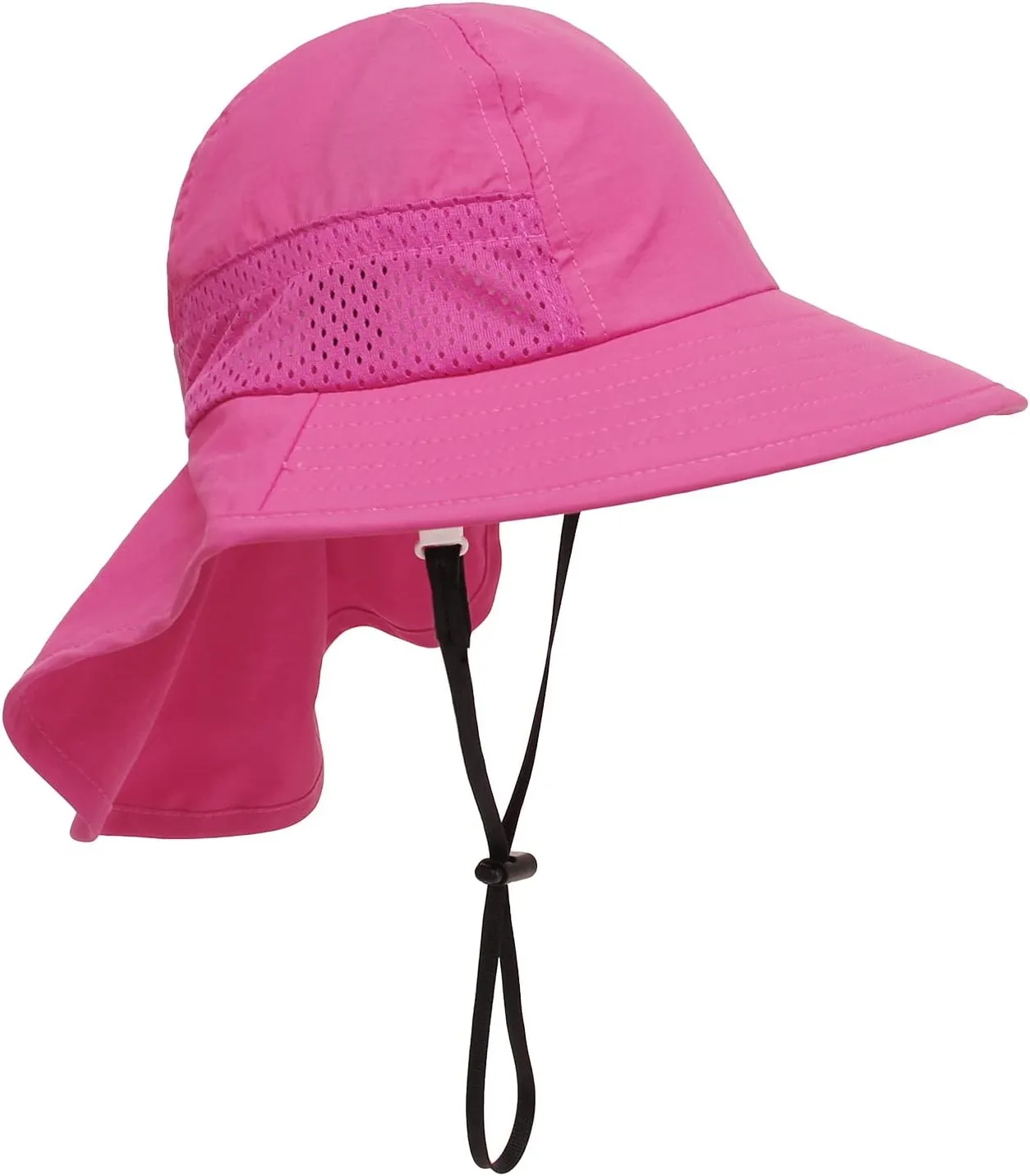 Toddler Kids Girls Boys Sun Hat Summer UPF 50  Protection Caps Wide Brim Neck Flap Beach Play Hats Age 1-7 Years