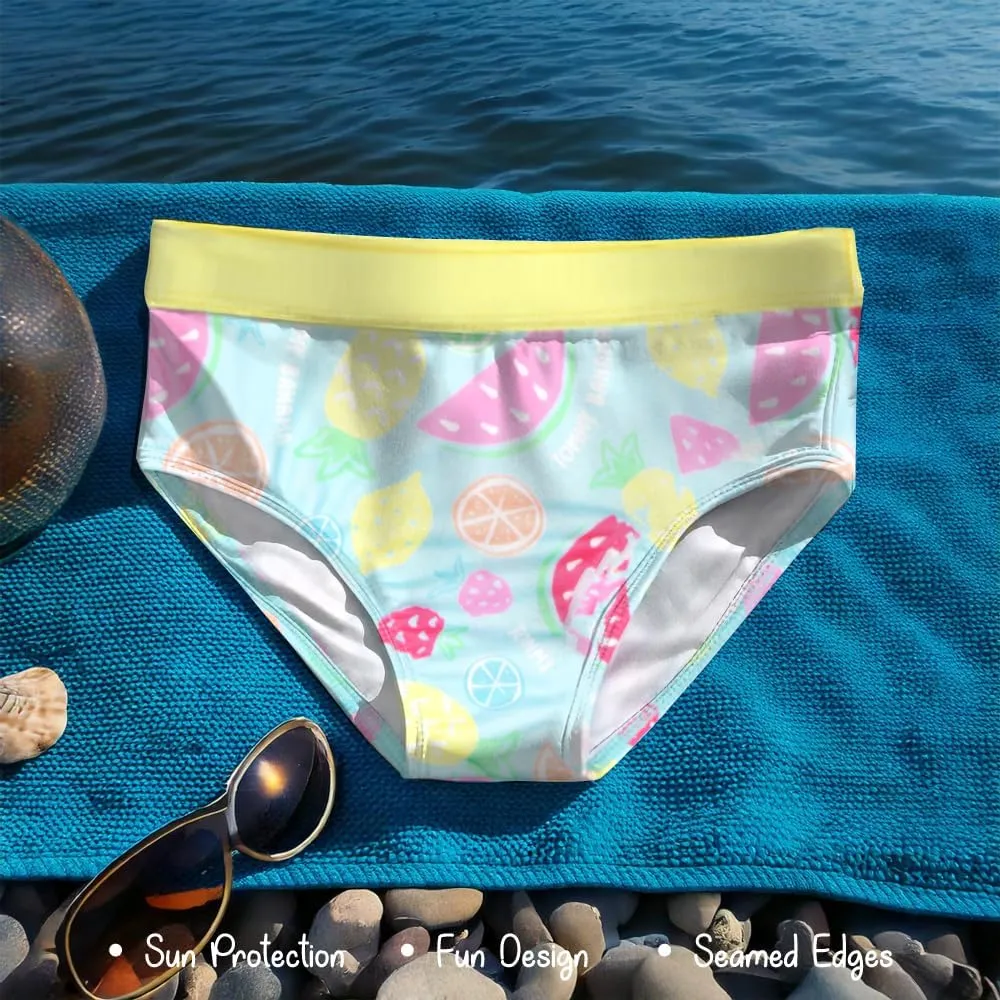 Tommy Bahama Girls 2-Piece Swimsuit Set, Racerback Top and Bikini Bottoms, Quick-Drying Tropical Print Swimwear for Kids