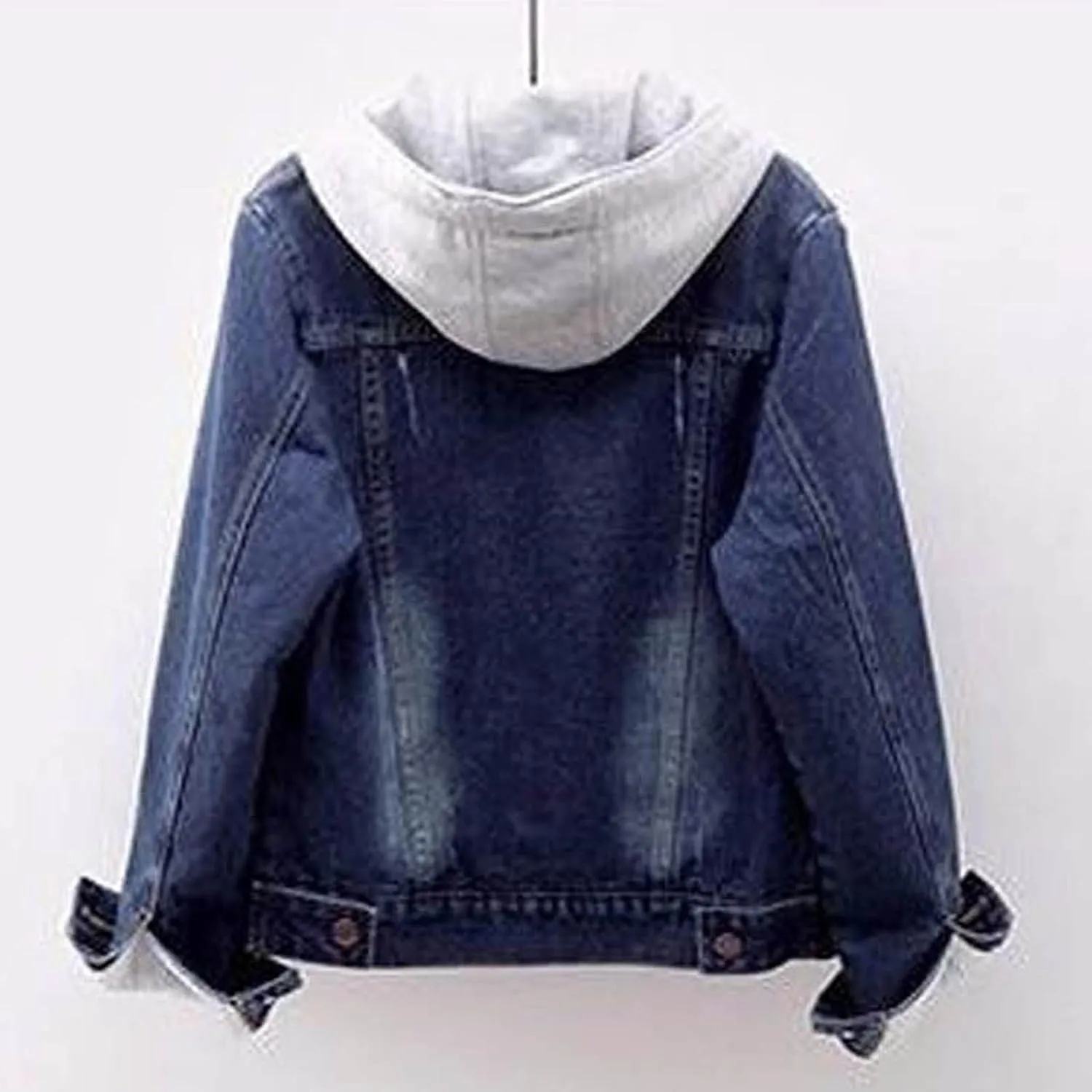 tuduoms Womens Sherpa Lined Denim Jacket Trucker Jacket Teen Girls Streetwear Boyfriend Jean Jacket Warm Winter Coat Outwear