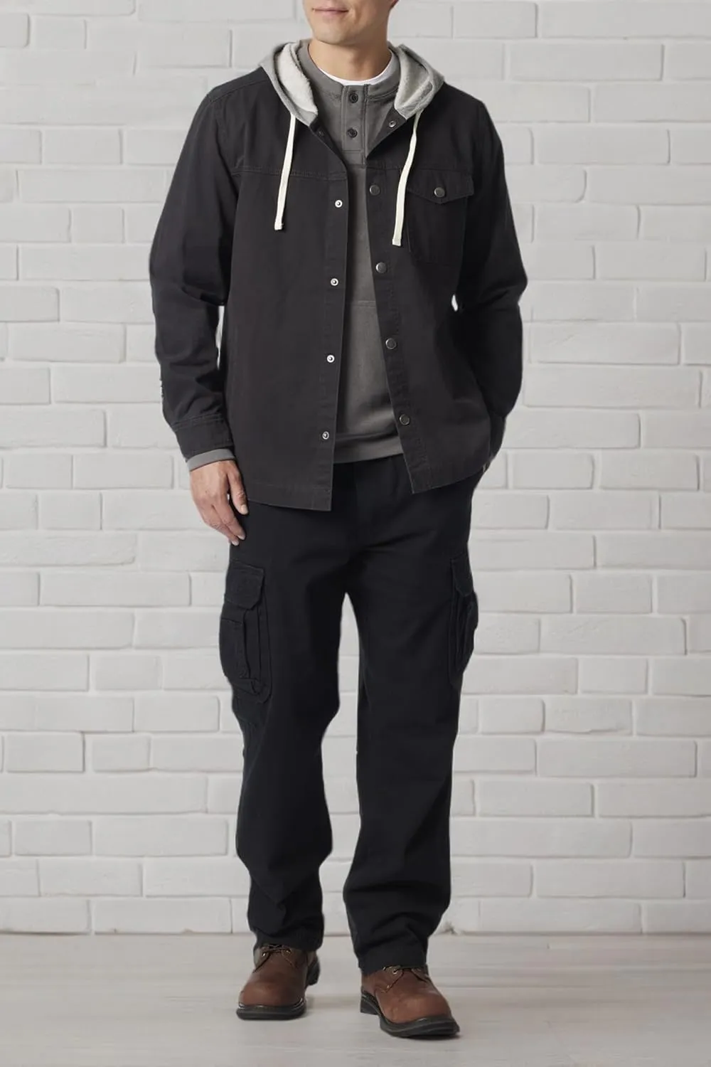 UNIONBAY Men's McGuire Twill Workwear Hooded Jacket