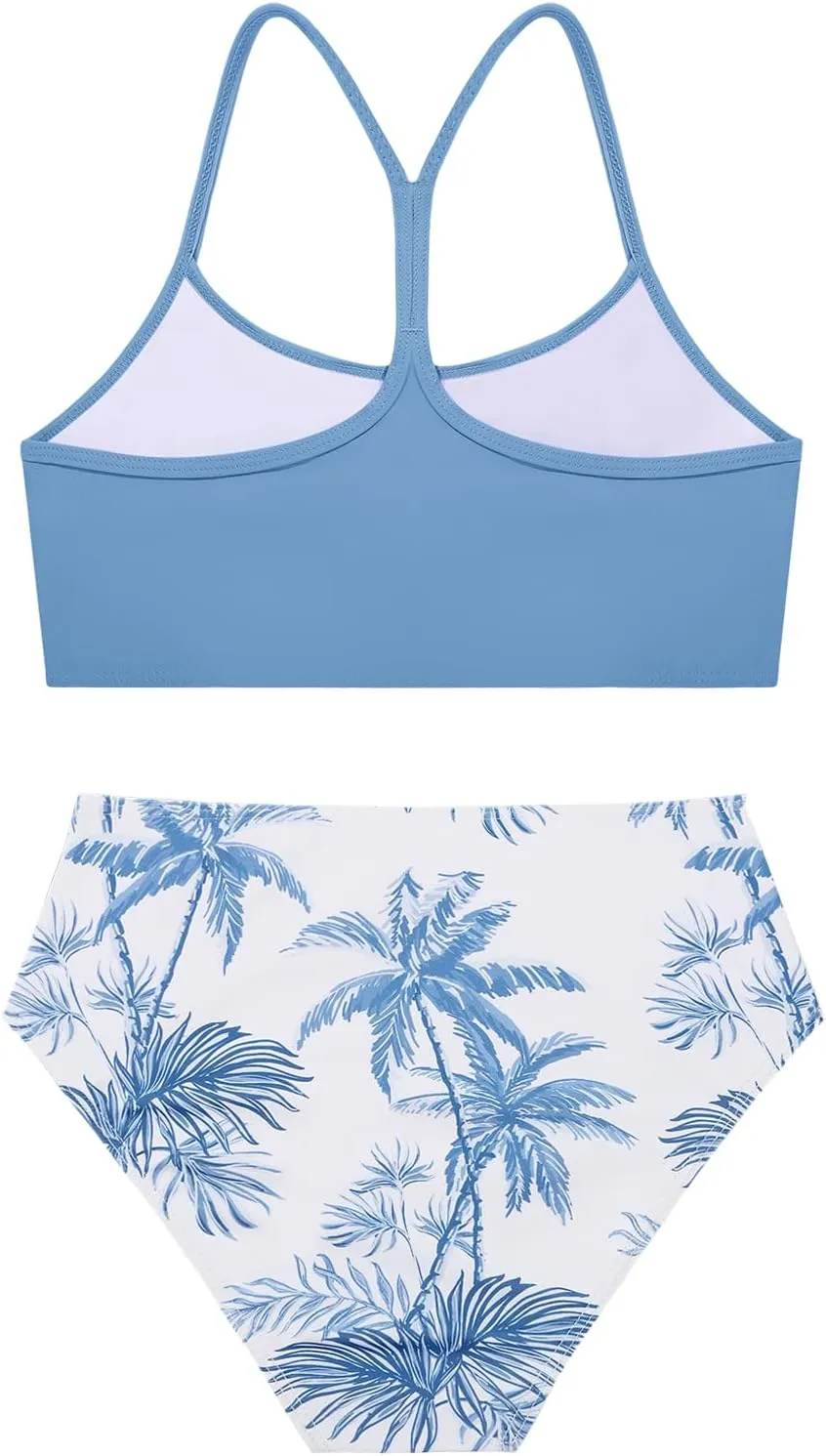 Weixinbuy Girls Swimsuits Bikini Set Kids Bathing Suit Bikini Top Bottom 2Pcs Teen Girls' Swimwear Set