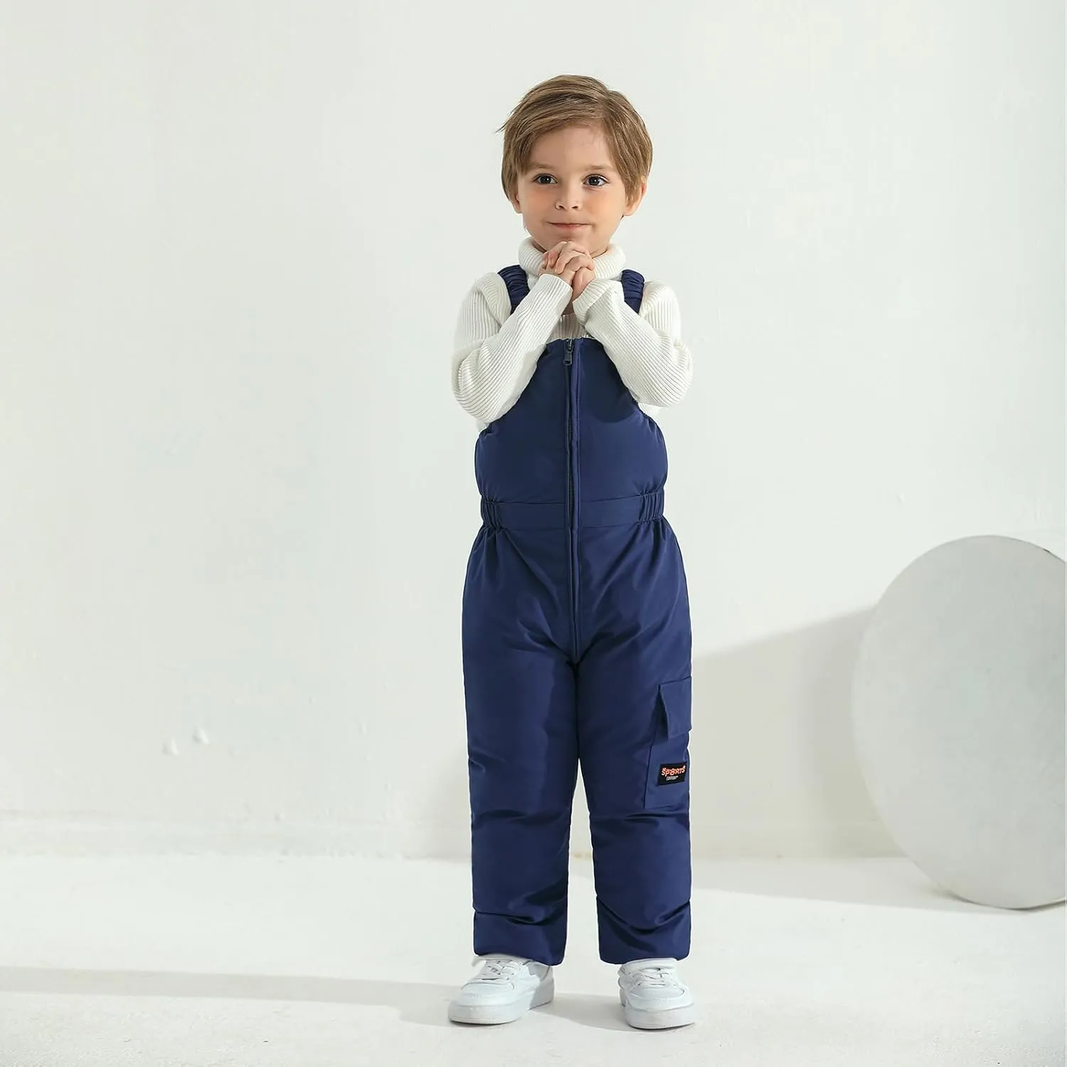 Weixinbuy Toddler Snow Pants Baby Boy Girl Winter Clothes Down Puffer Coat Waterproof Warm Snow Ski Bib Overalls Snowsuit
