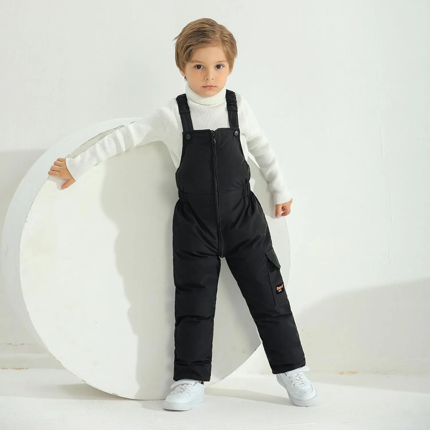 Weixinbuy Toddler Snow Pants Baby Boy Girl Winter Clothes Down Puffer Coat Waterproof Warm Snow Ski Bib Overalls Snowsuit