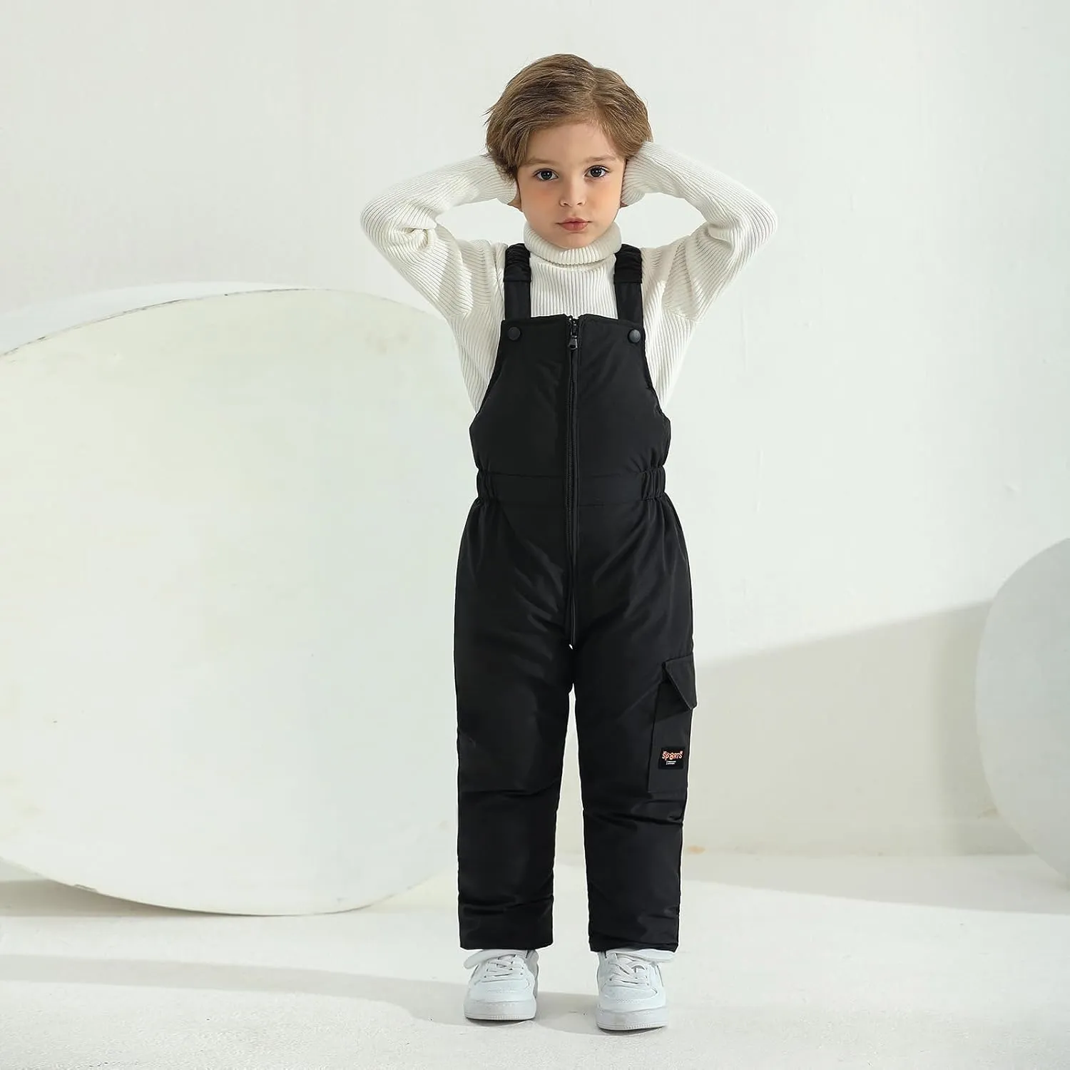 Weixinbuy Toddler Snow Pants Baby Boy Girl Winter Clothes Down Puffer Coat Waterproof Warm Snow Ski Bib Overalls Snowsuit